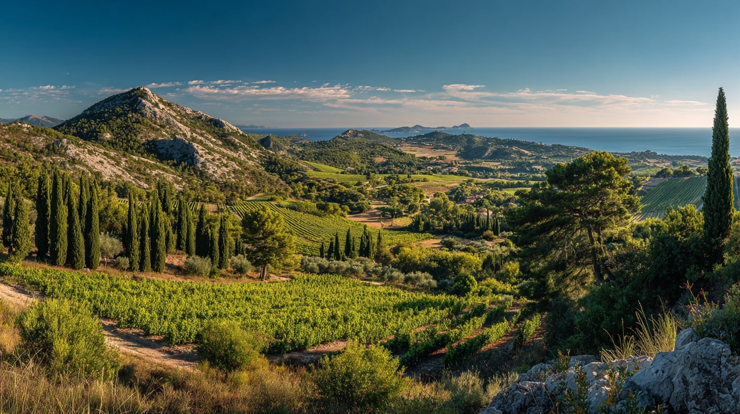 Vignobles du Val d’Arenc à Bandol entre restanques, garrigues et traditions méditerranéennes